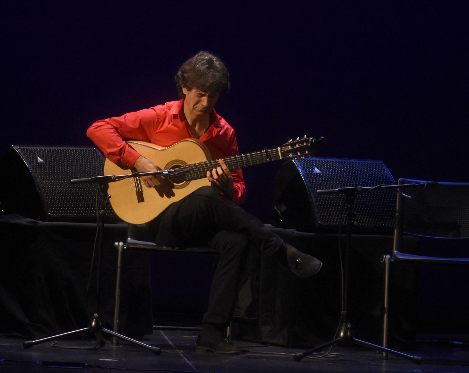 Un momento de la actuación de Niño de Pura.