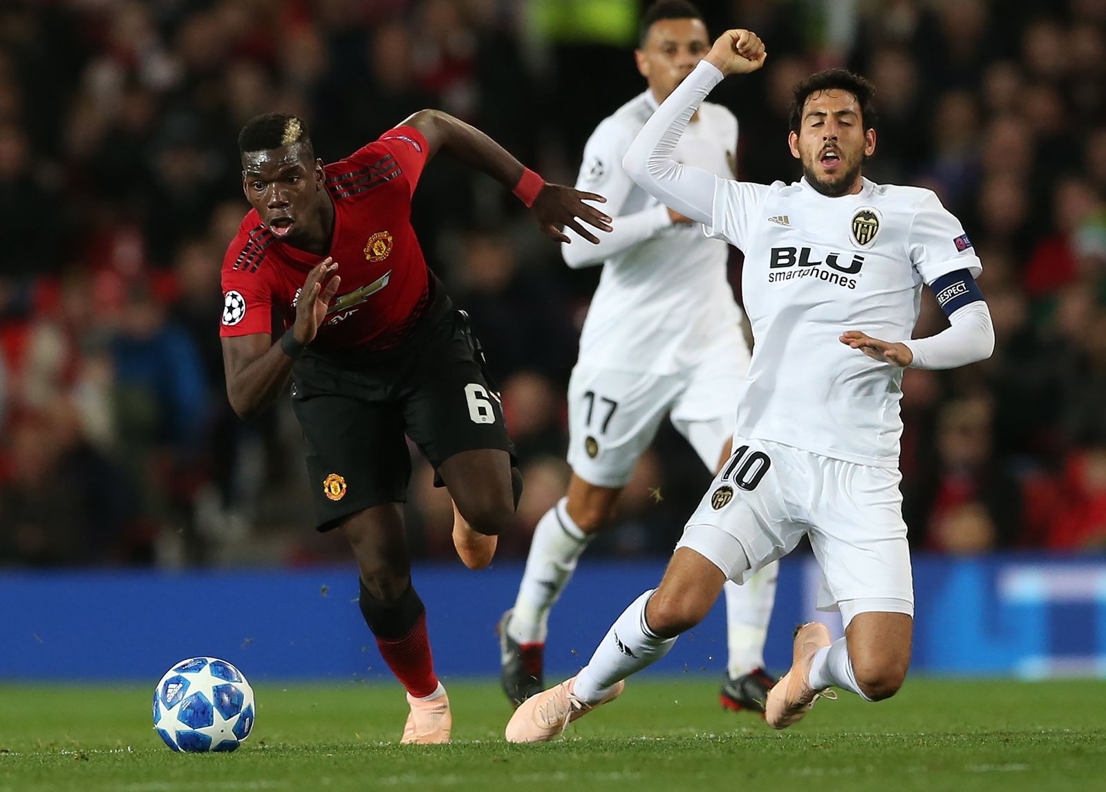 El Manchester United-Valencia, en imágenes