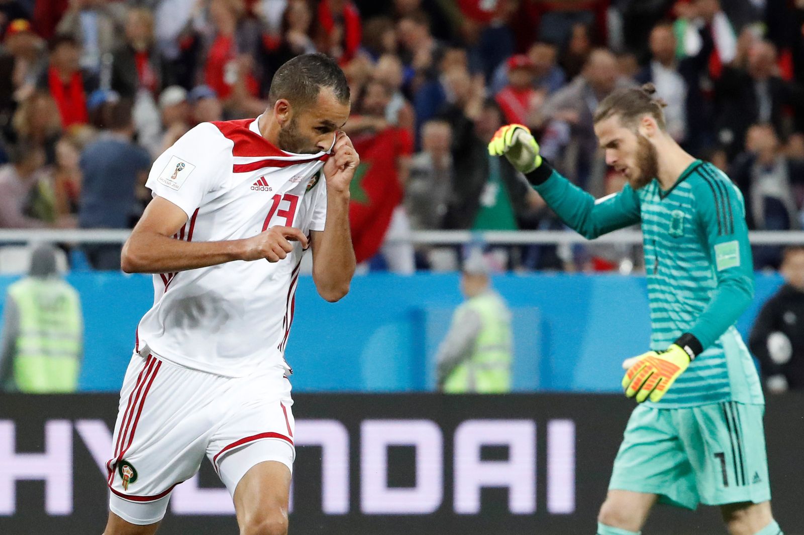 Las imágenes del España-Marruecos