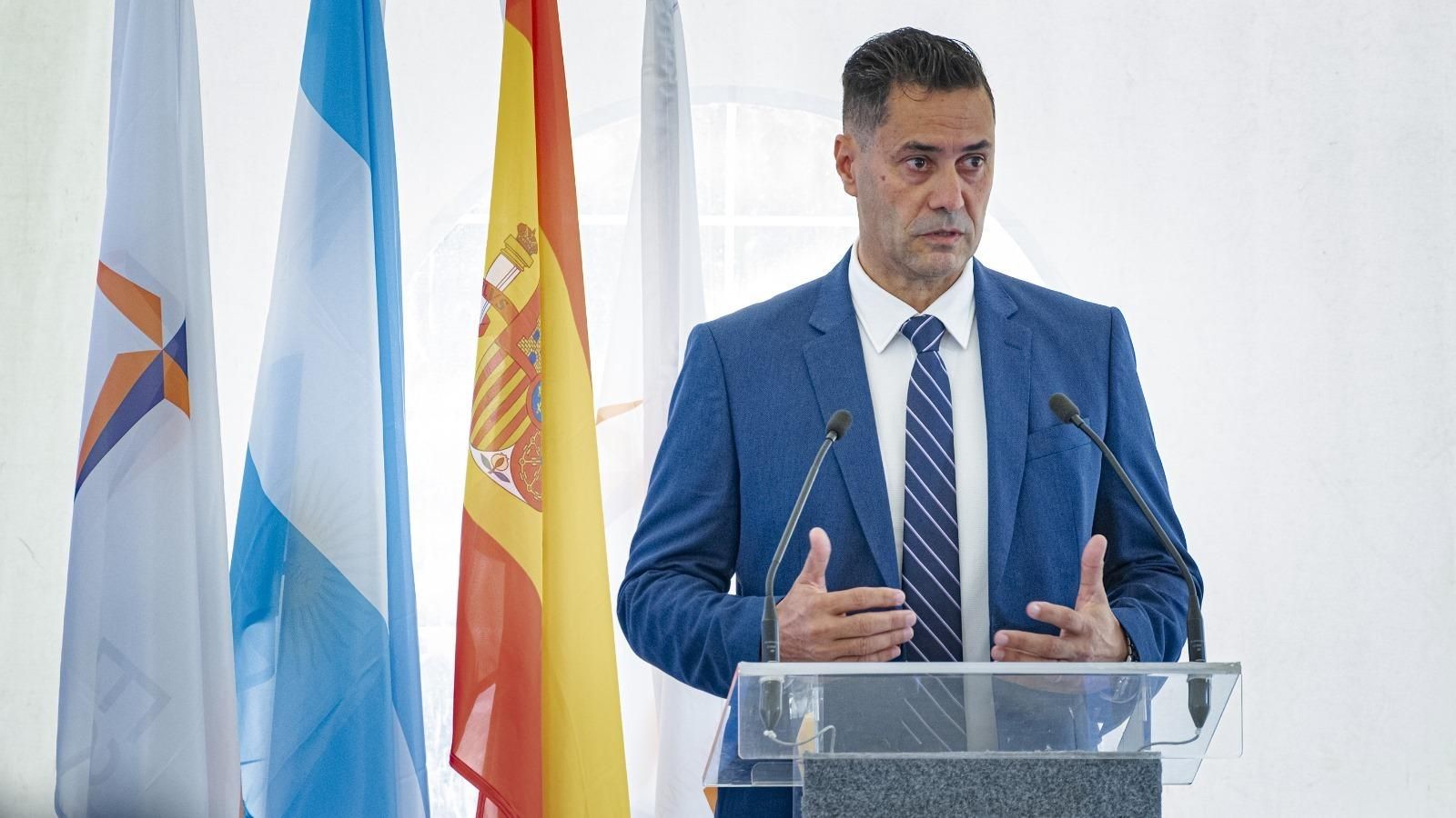 Guillermo Misiano, durante su intervención ante las empresas y los representantes de distintas administraciones