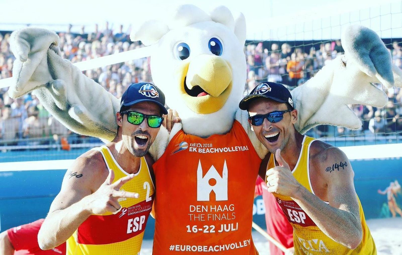 Gavira y Herrera celebran un triunfo la pasada temporada.