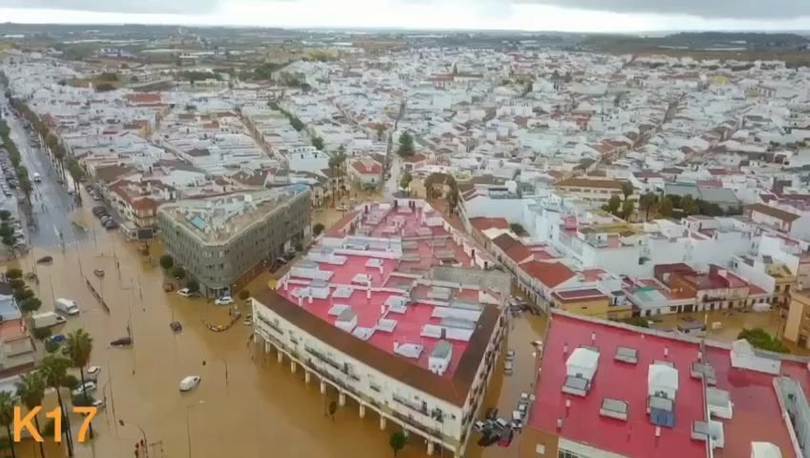 Las impresionantes imágenes de las inundaciones de Lepe a vista dron Las impresionantes imágenes de las inundaciones de Lepe a vista dron