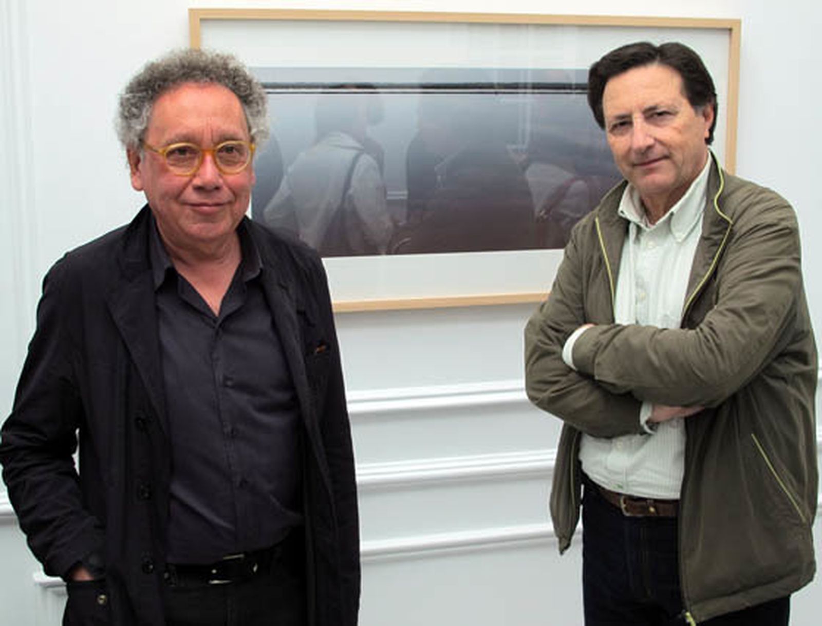 El arquitecto y fotógrafo Roberto Luna, con Ignacio González (Photovision).  Foto: Victoria Ramírez