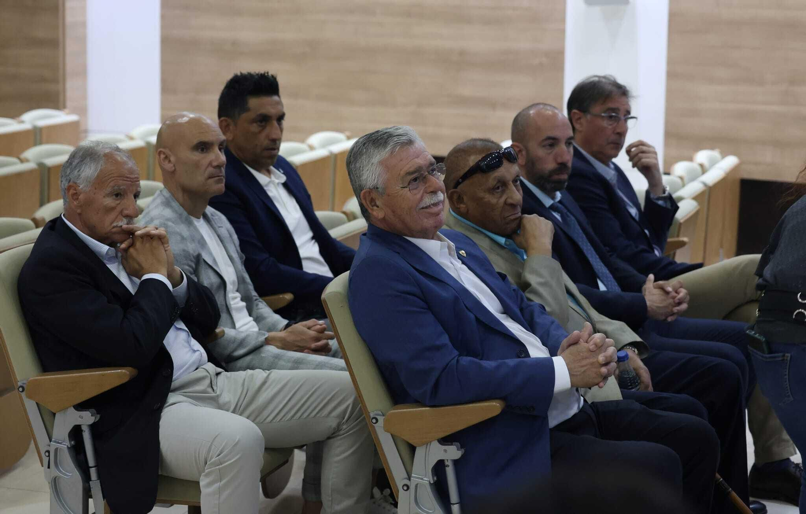 Las fotos de la presentación del partido de leyendas del Málaga