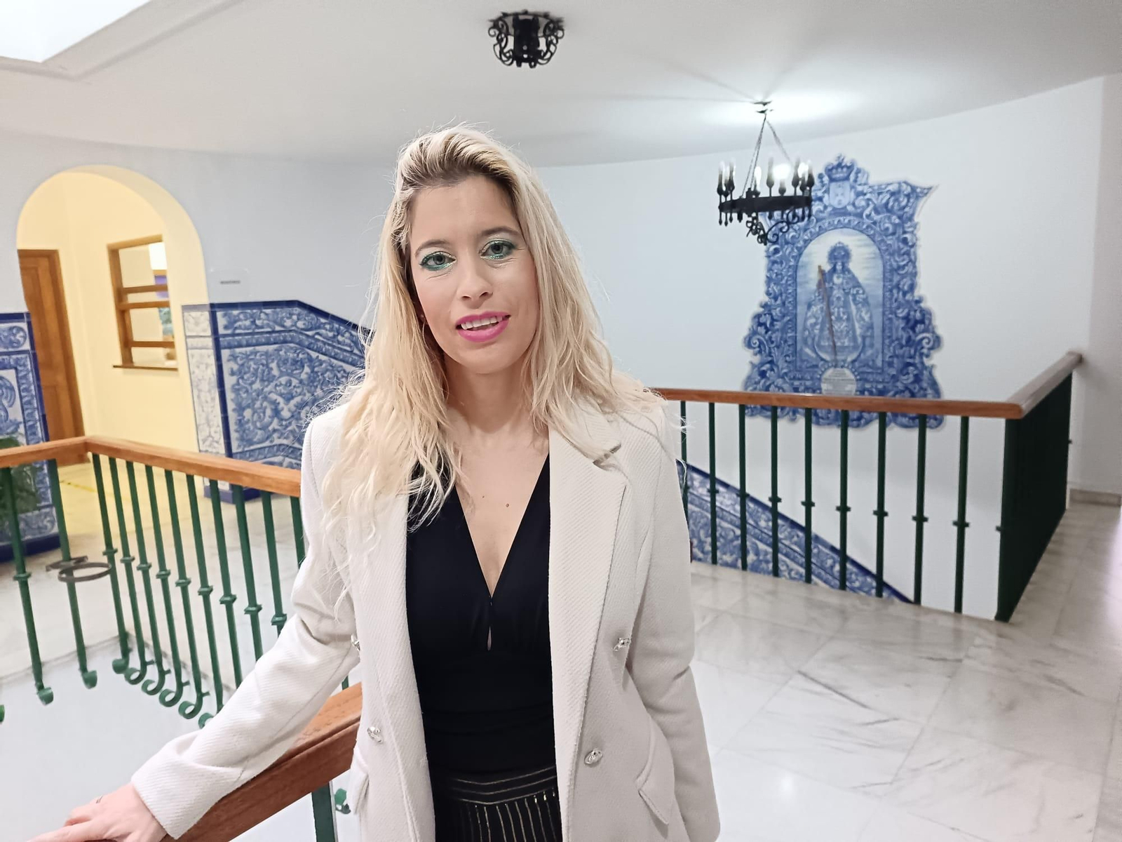 Alcaldesa andalucista de Villamartín, Susana Toro, en el Ayuntamiento..
