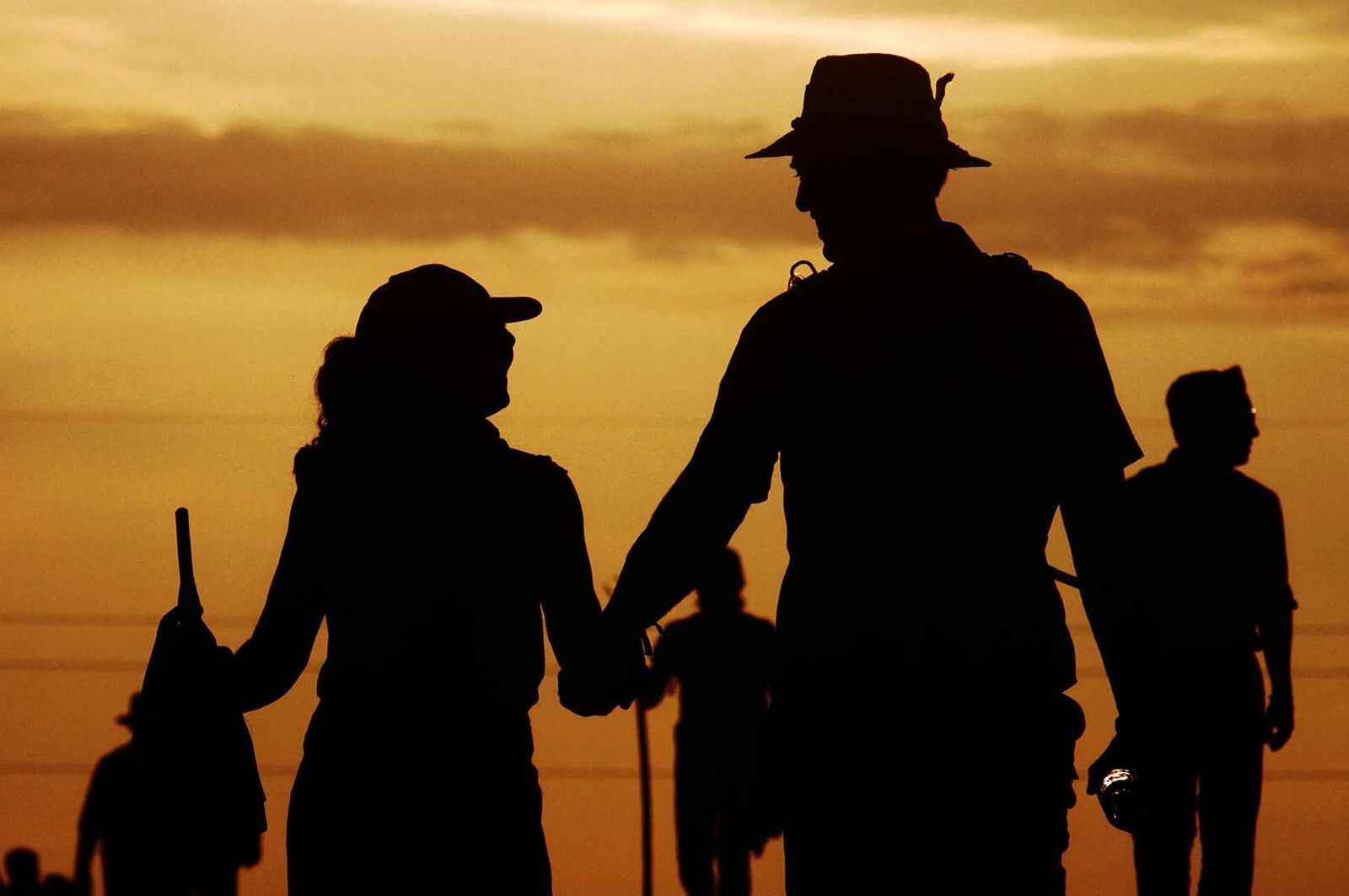 Imágenes de la llegada de la Hermandad del Rocío de Huelva a la aldea