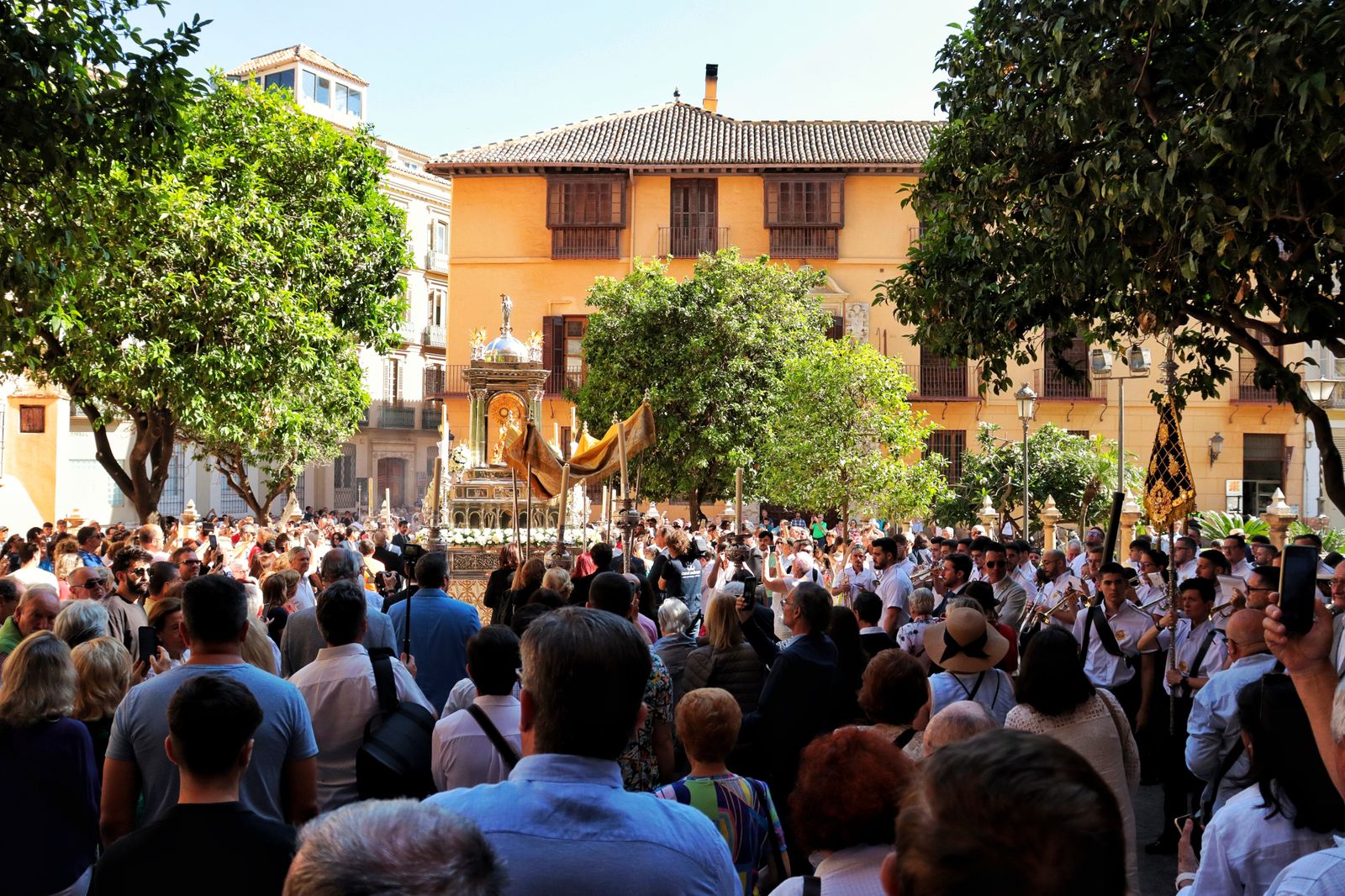La imágenes de la procesión del Corpus Christi este domingo en Málaga
