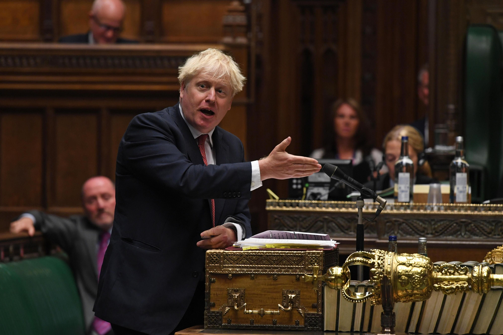 Boris JOhnson, en el Parlamento.