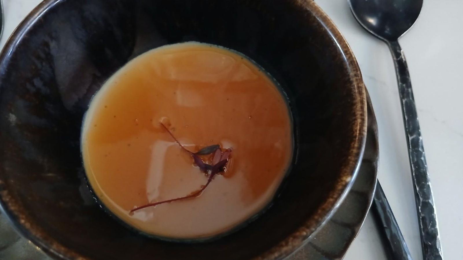 Cuajada de foie y citronella