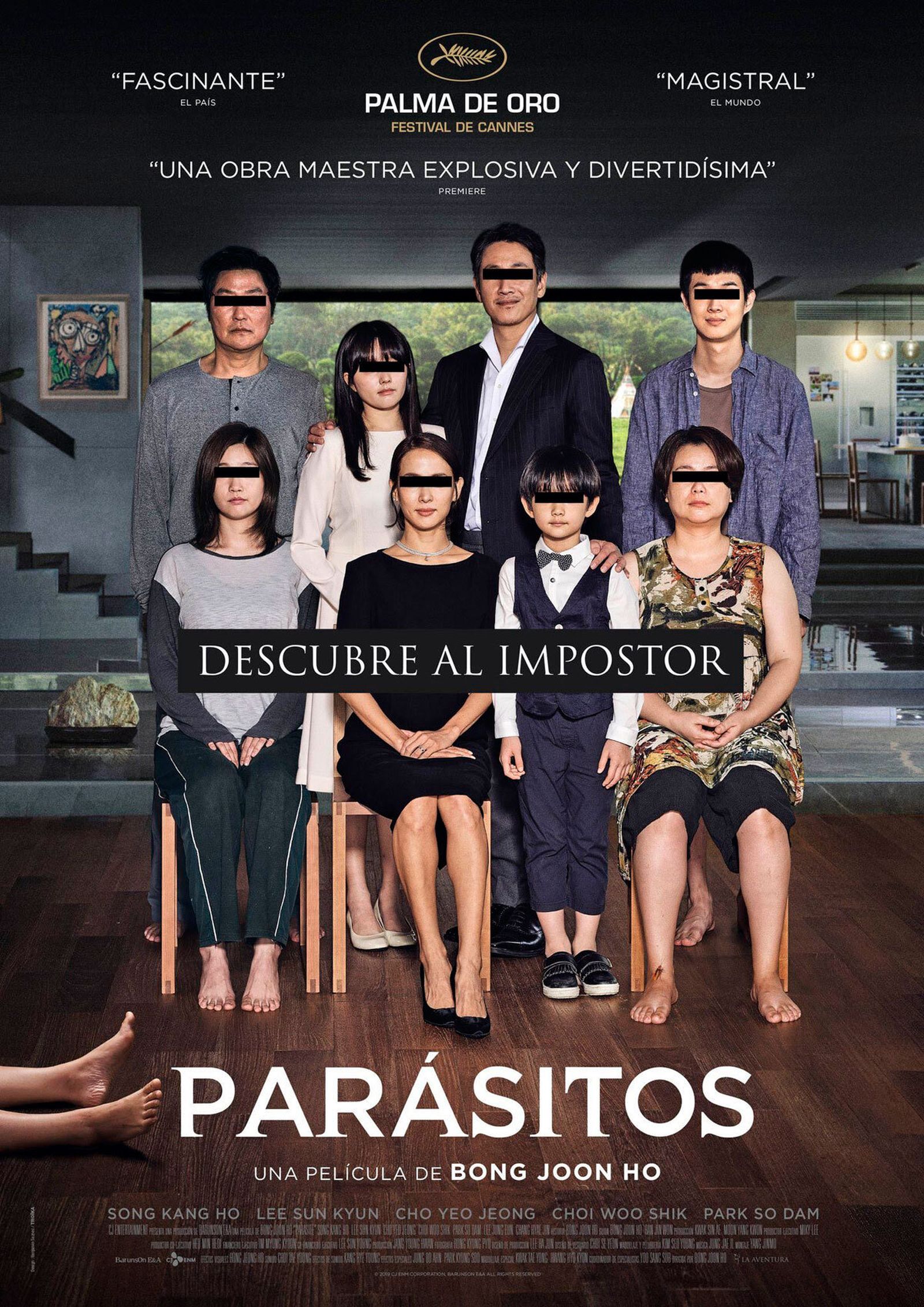 EL cartel de la película 'Parásitos'.