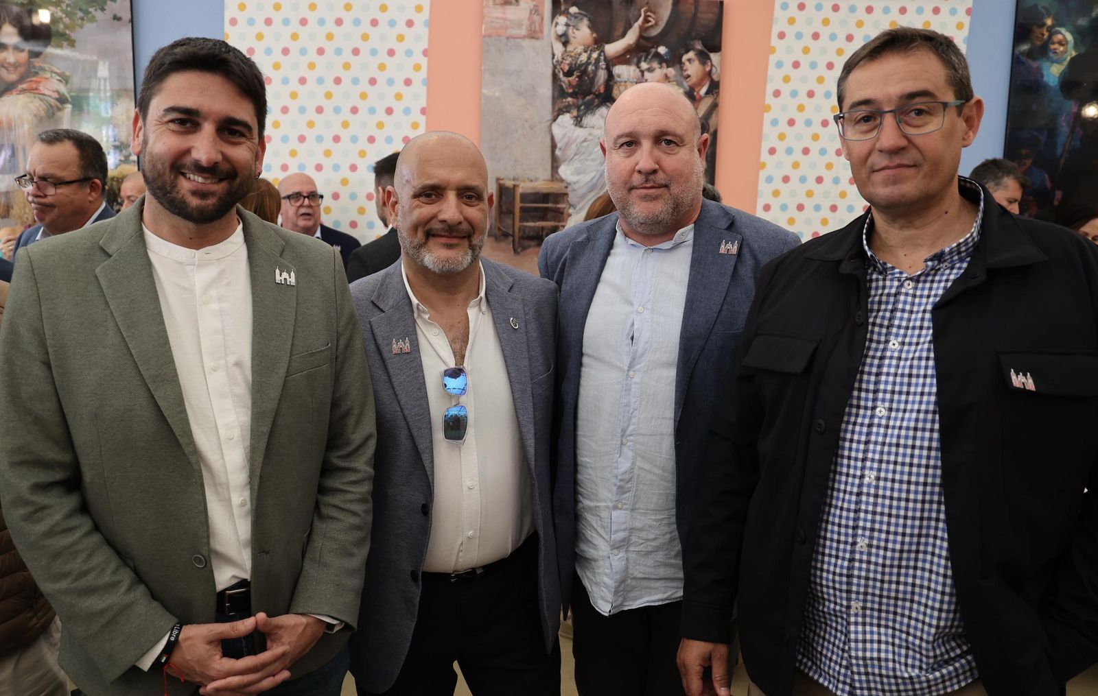 Recepción en la caseta del CSIF