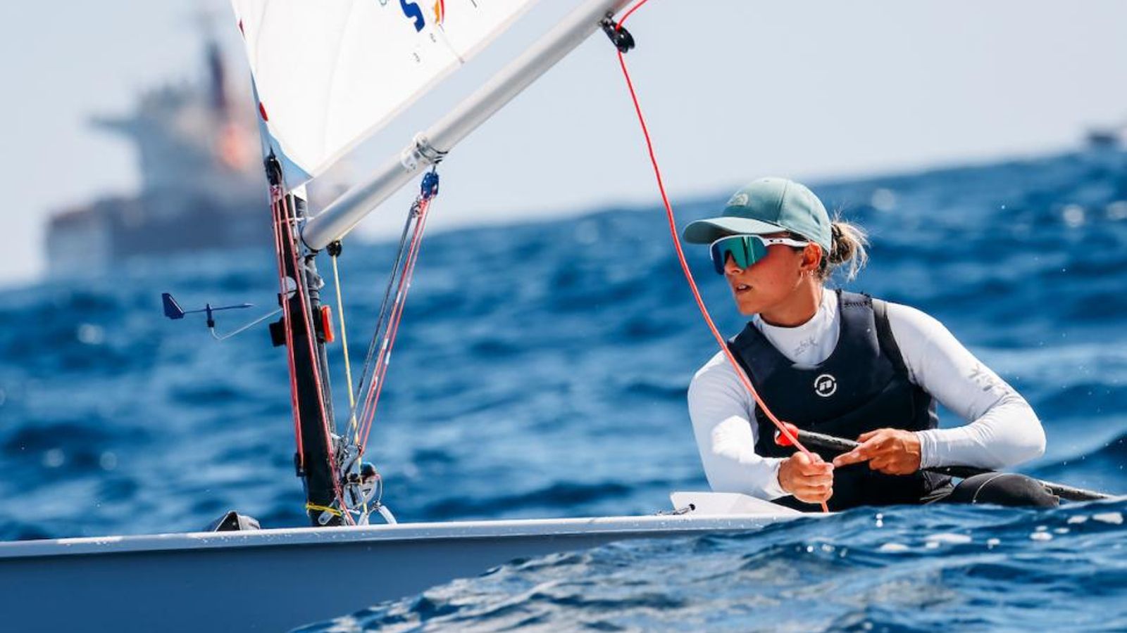 Ana Moncada, en acción.