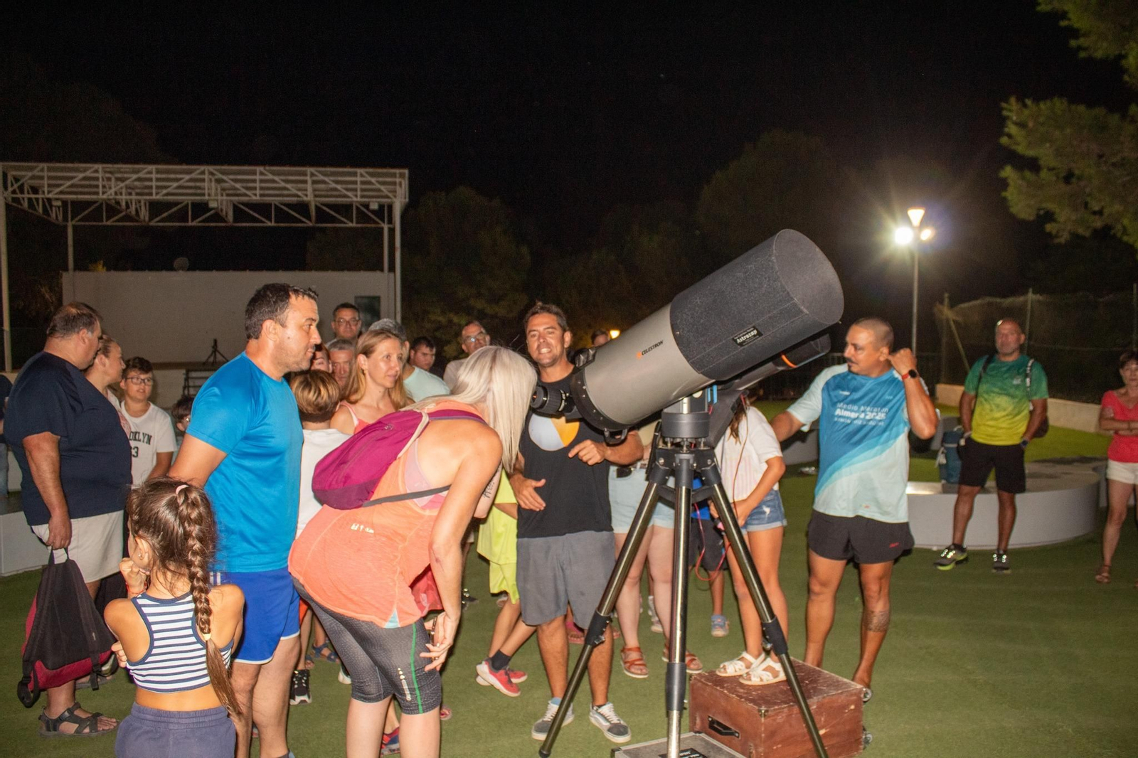 Cerca de 50 personas participaron en esta jornada astronómica en Almería.