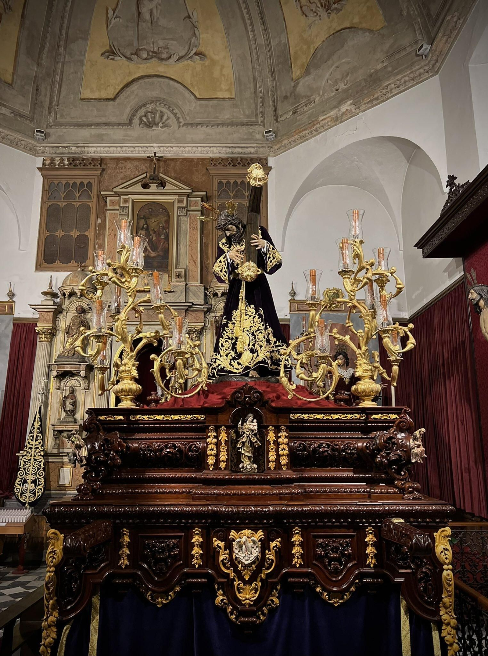 El Nazareno del Amor, dispuesto para la Magna.