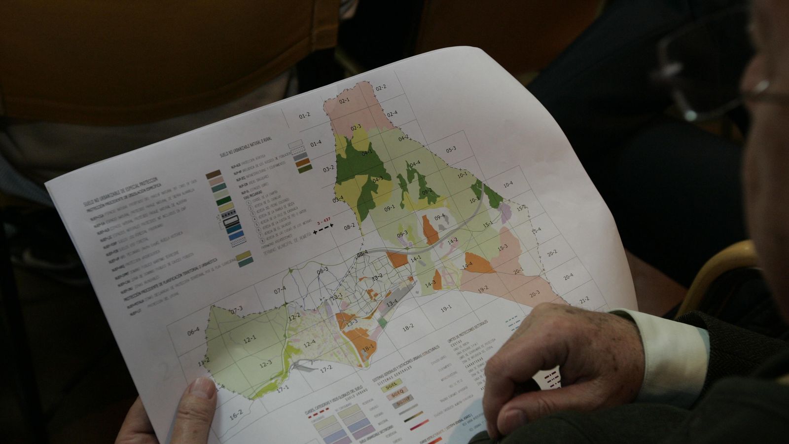 Uno de los mapas ya desfasados del urbanístico en la provincia de Almería