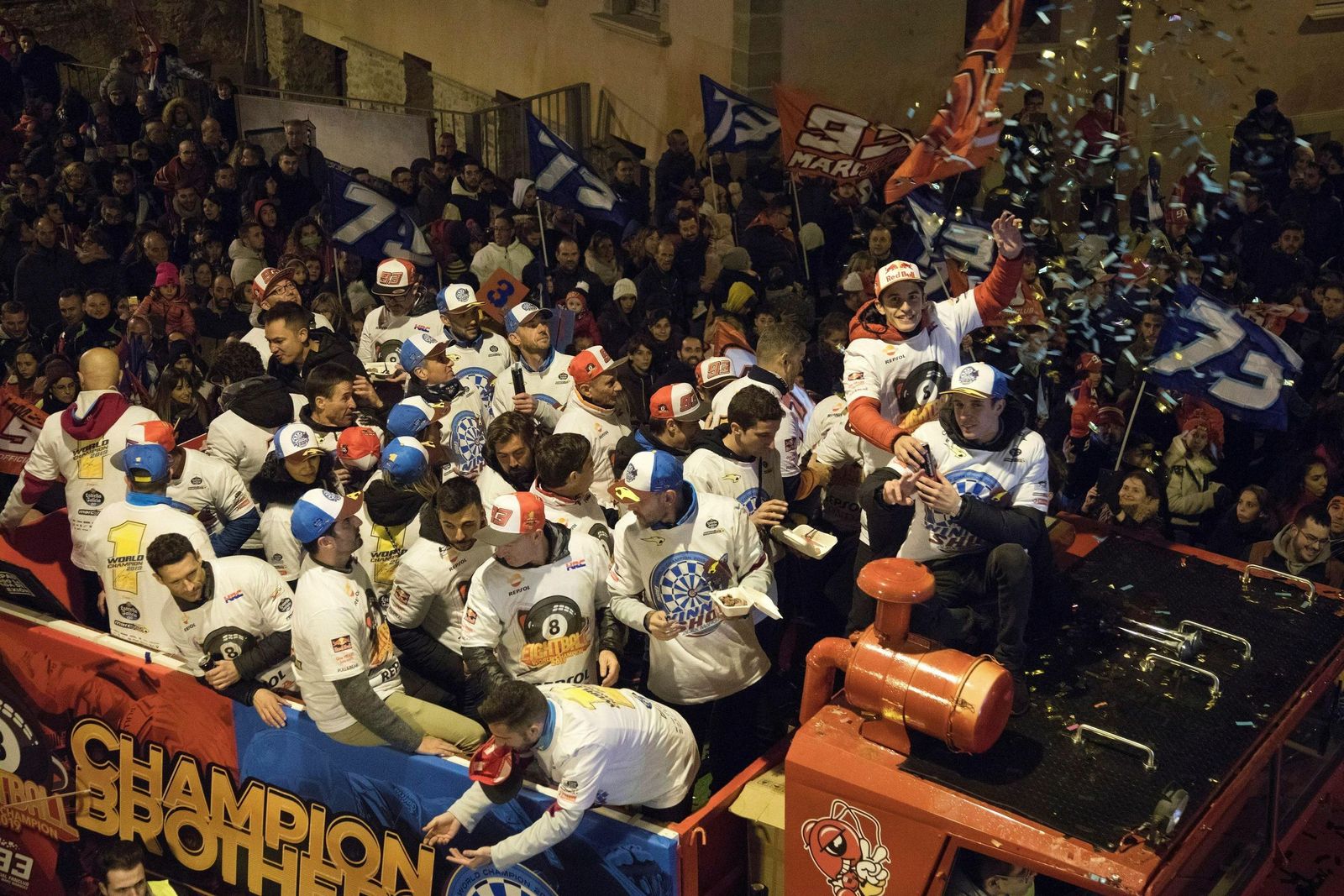 La fiesta de los hermanos Márquez en Cervera