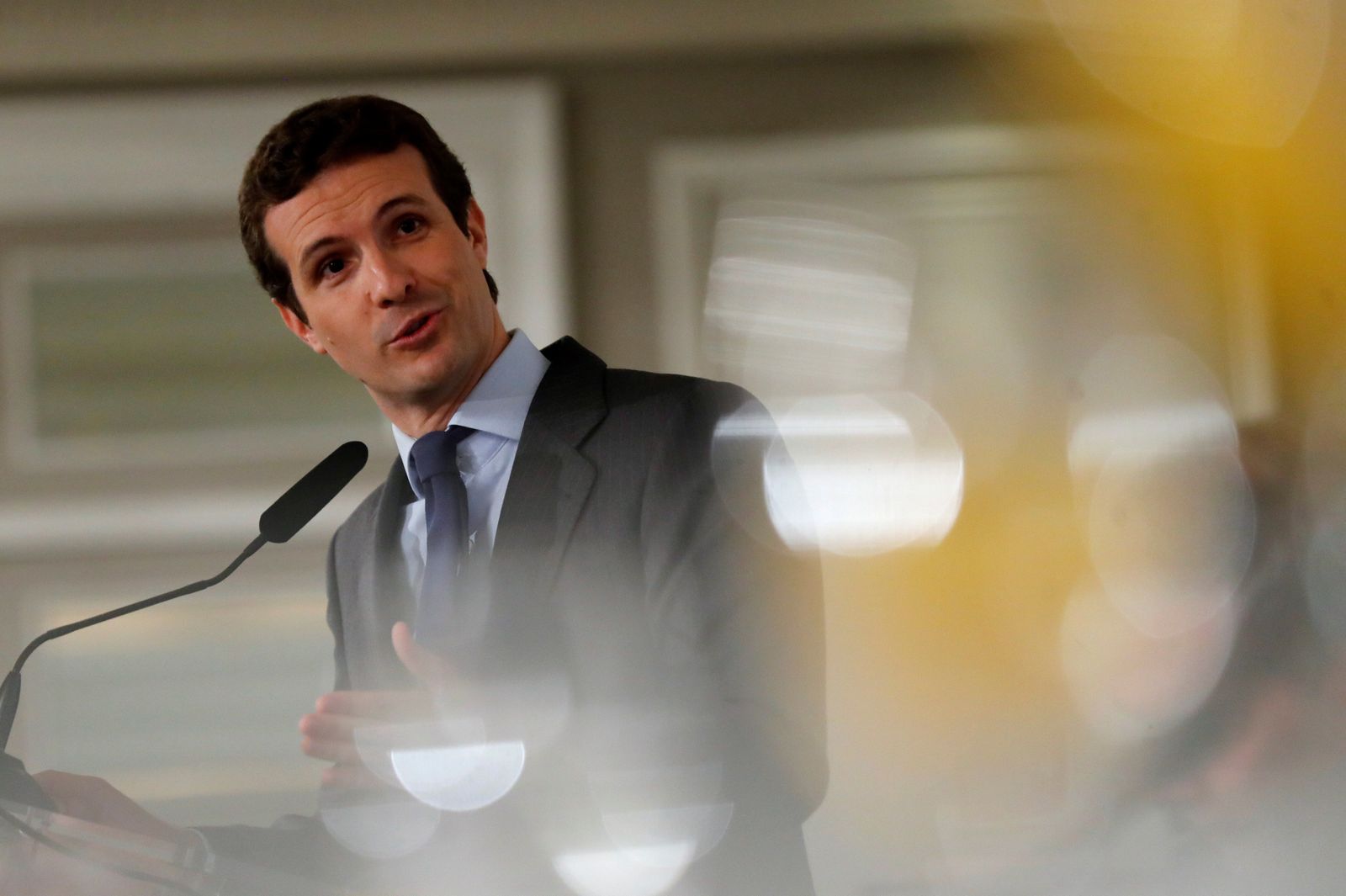 El líder del PP, Pablo Casado, en un acto celebrado en Madrid este martes.