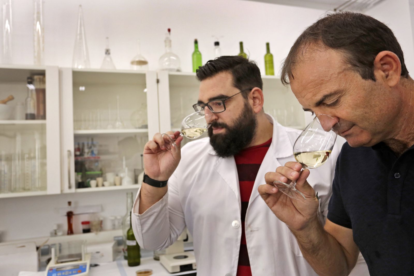 Antonio Amores (izquierda) y Víctor Palacios.