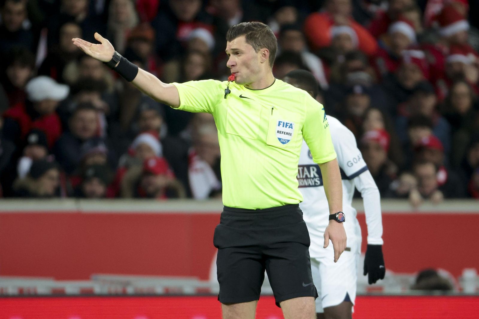 Willy Delajod, en un Lille-PSG de la pasada temporada en la Ligue 1.