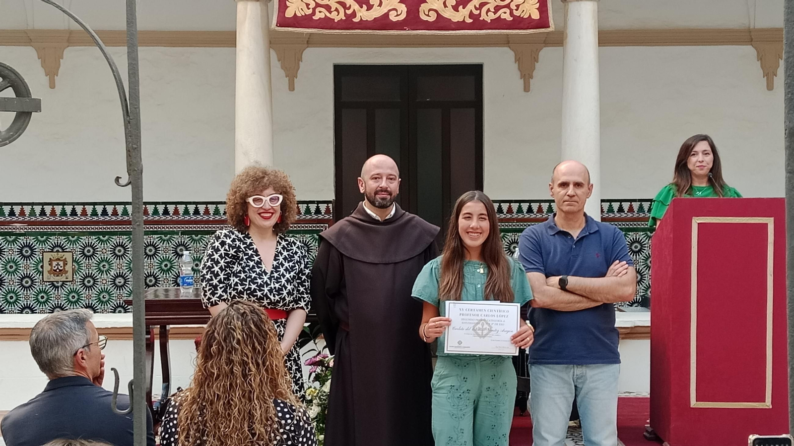 Entrega de premios del certamen escolar de ciencias Carlos López en San Fernando