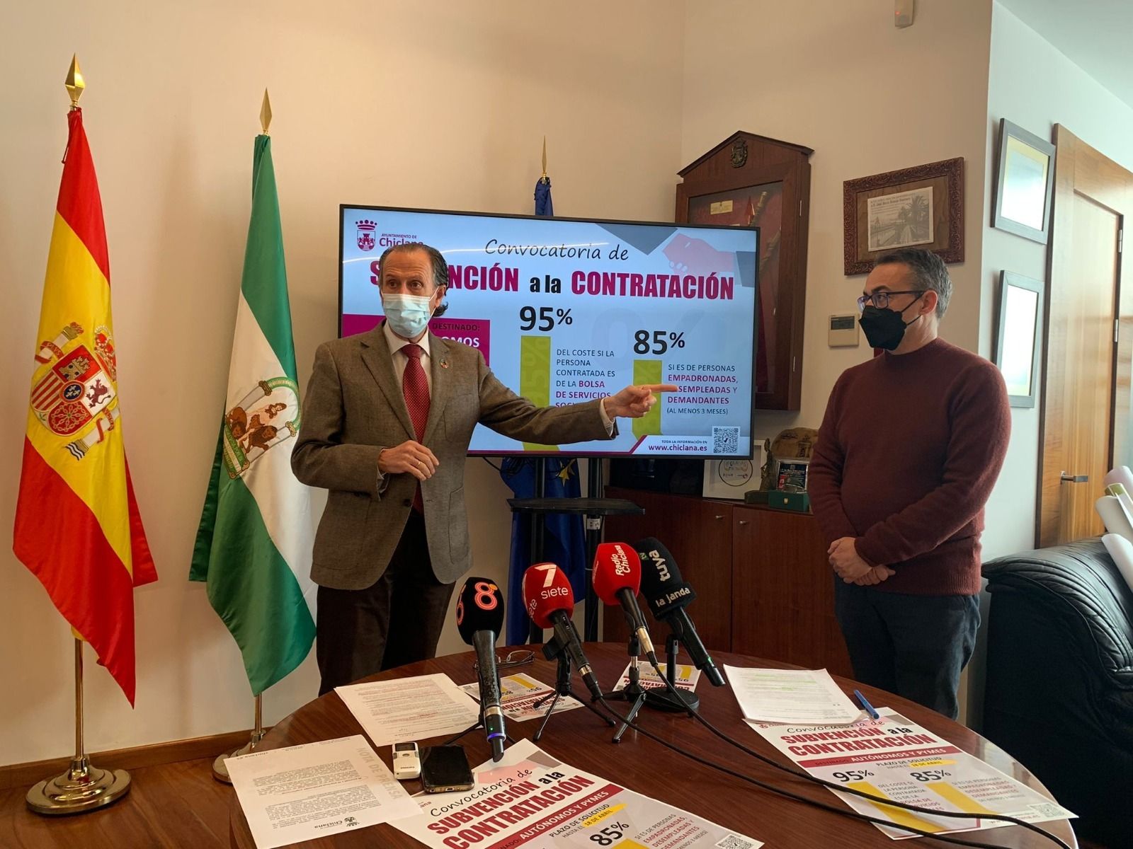 José María Román y Francisco José Salado durante la presentación del programa.