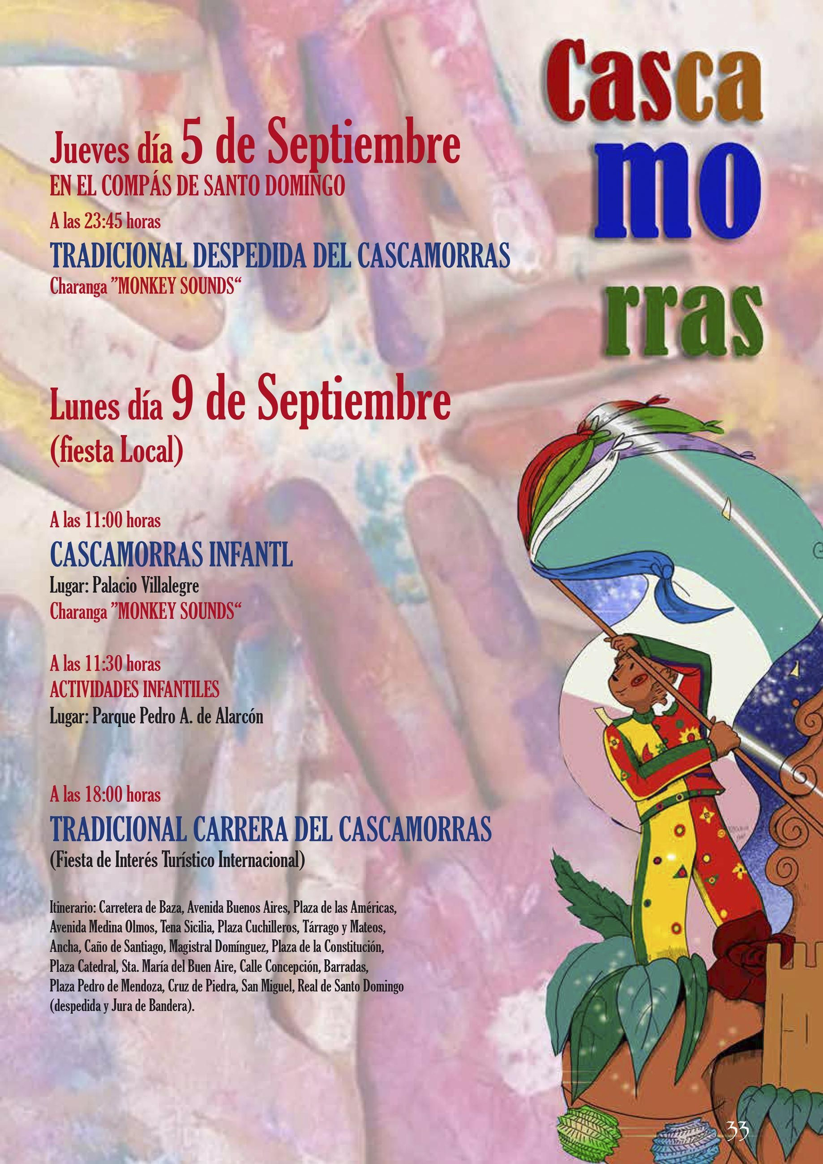 Cartel de las festividades del Cascamorras en Guadix.