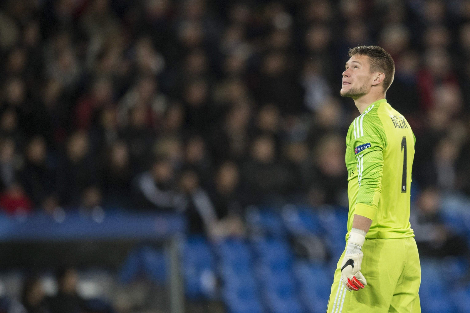 Vaclik durante un partido con su selección, la República Checa