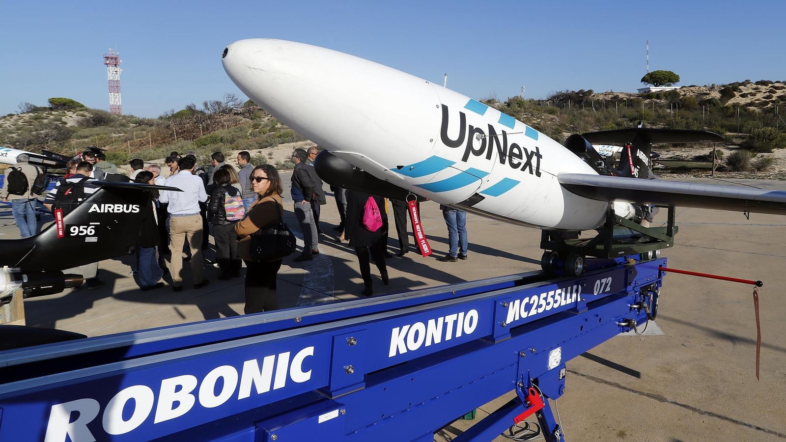 Imágenes del ensayo del demostrador Auto´Mate en el INTA, Huelva