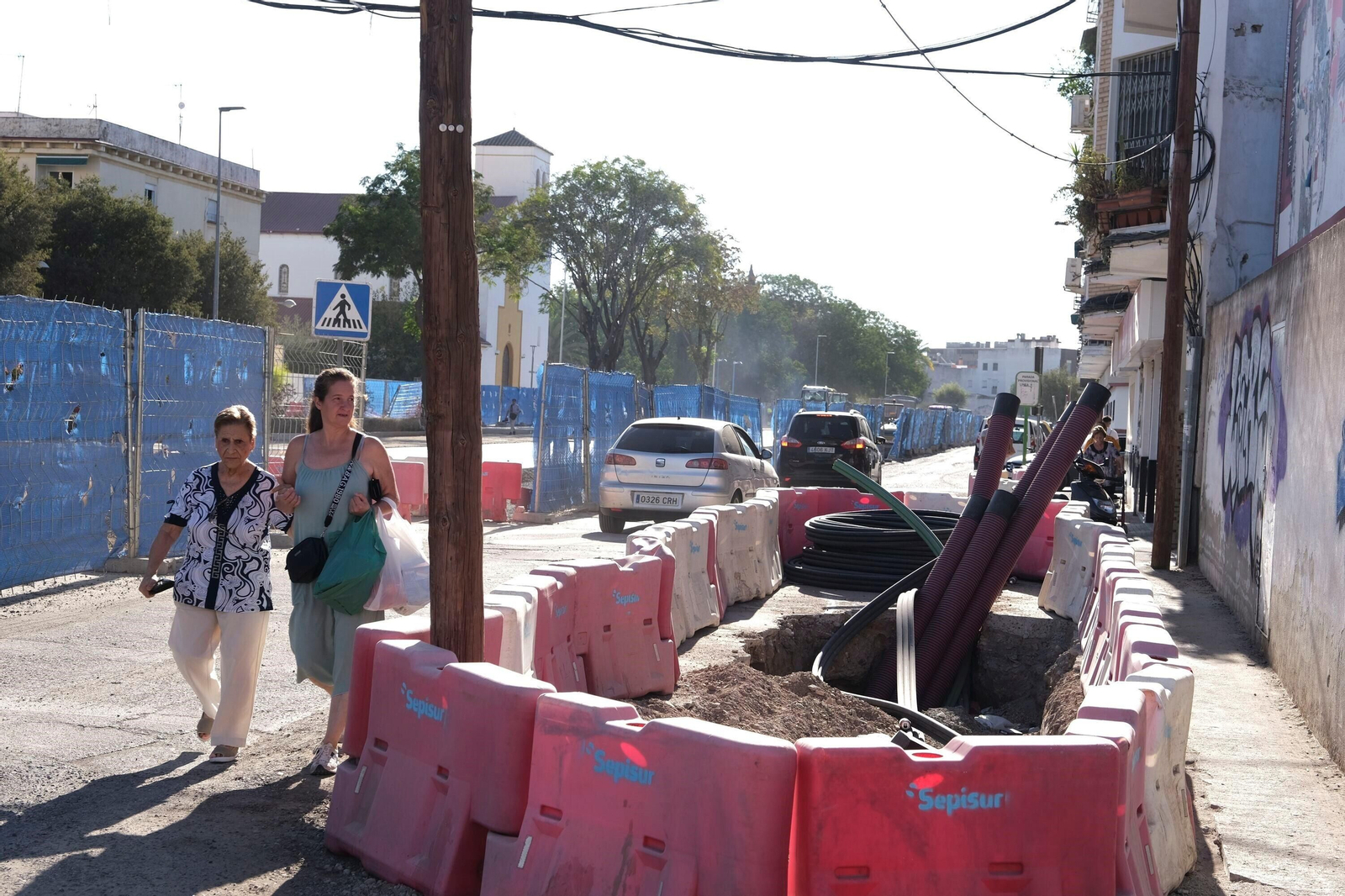 Las obras de la avenida de Trassierra, en imágenes