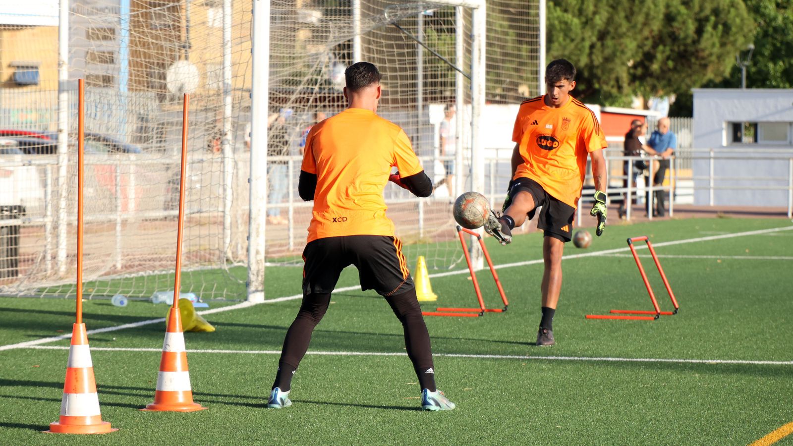 Primer entrenamiento del Xerez CD en el campo de La Granja