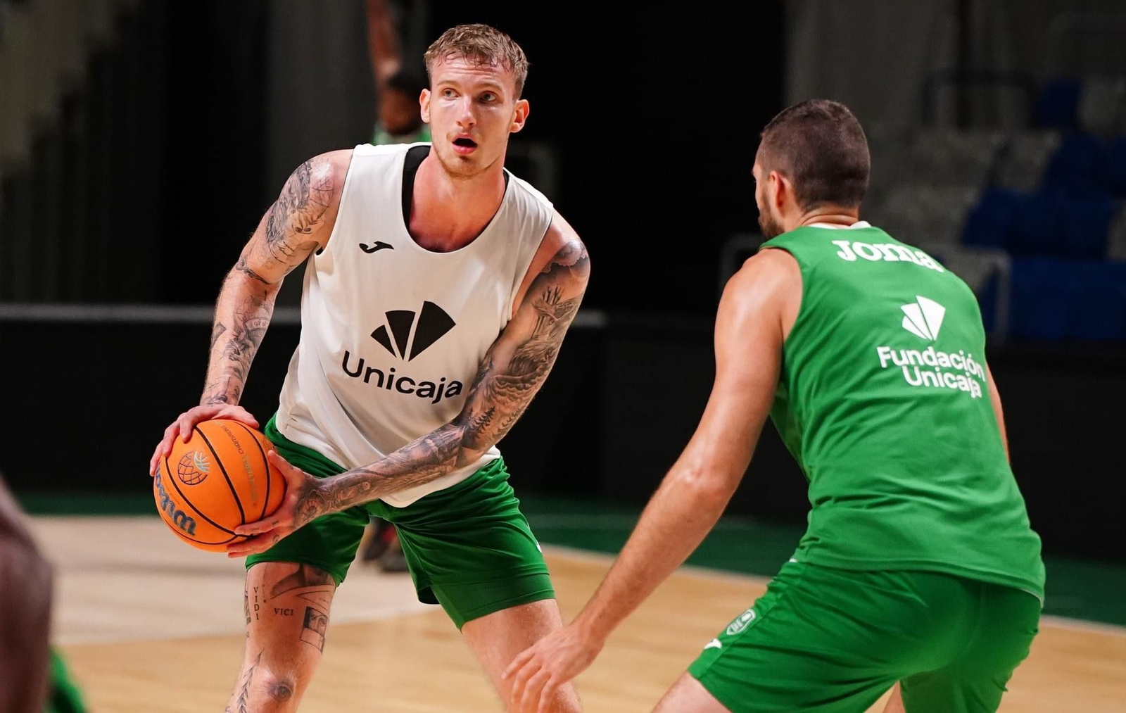 Balcerowski, en un entrenamiento.