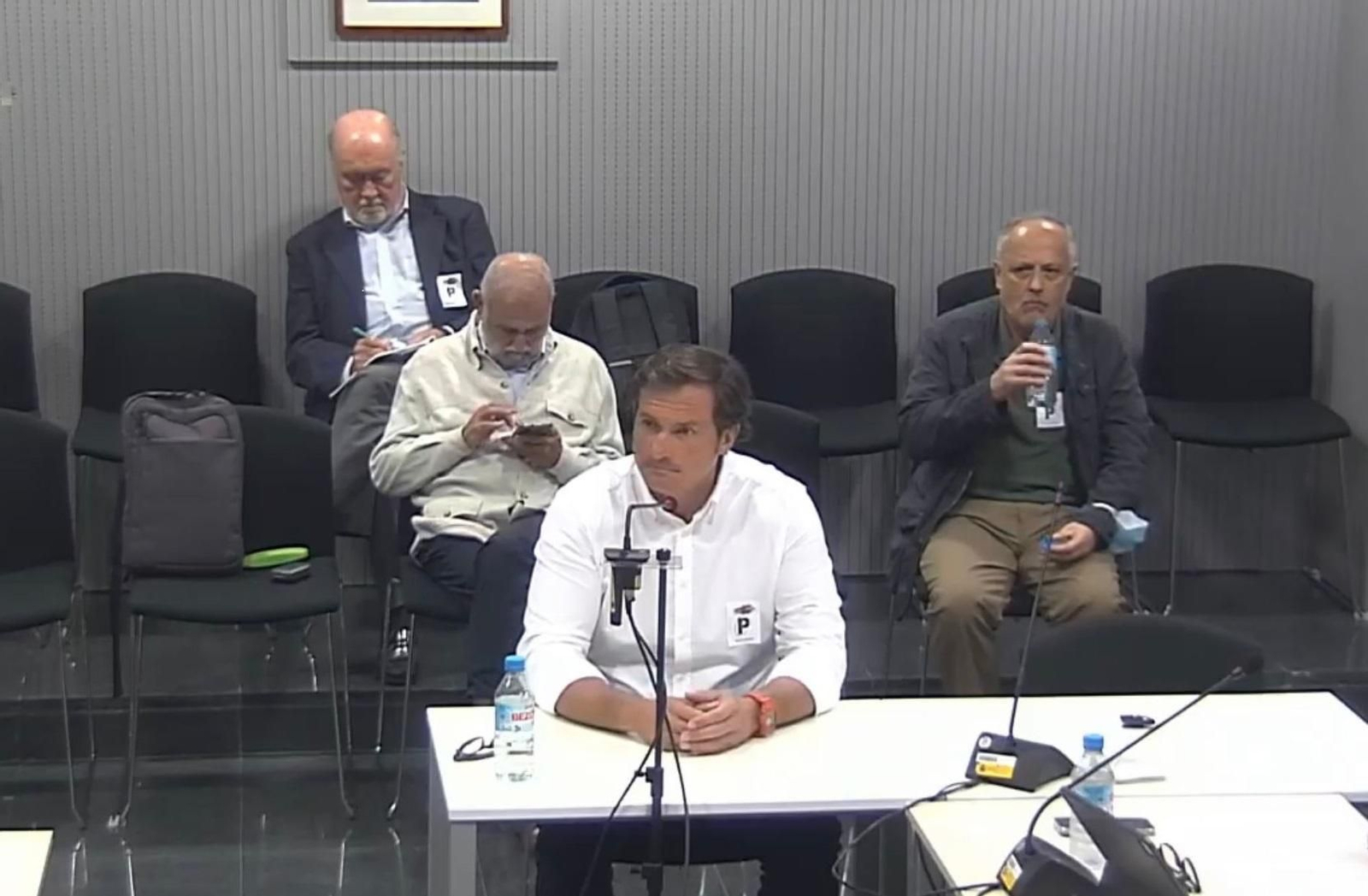 Diego Sánchez Rull, durante su declaración ante la Audiencia Nacional.