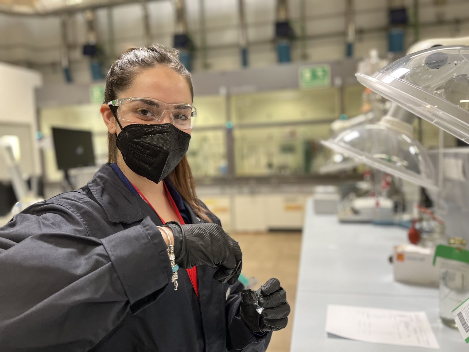 Lourdes Palacios es una de las alumnas del CPFP José Luis Graíño que hace sus prácticas en Cepsa.