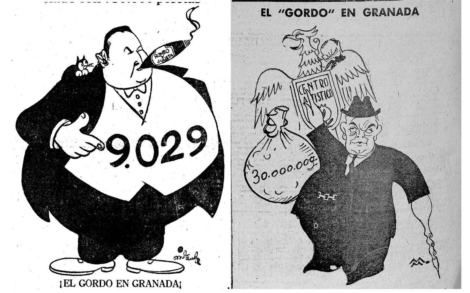 Viñetas de humor sobre el sorteo.