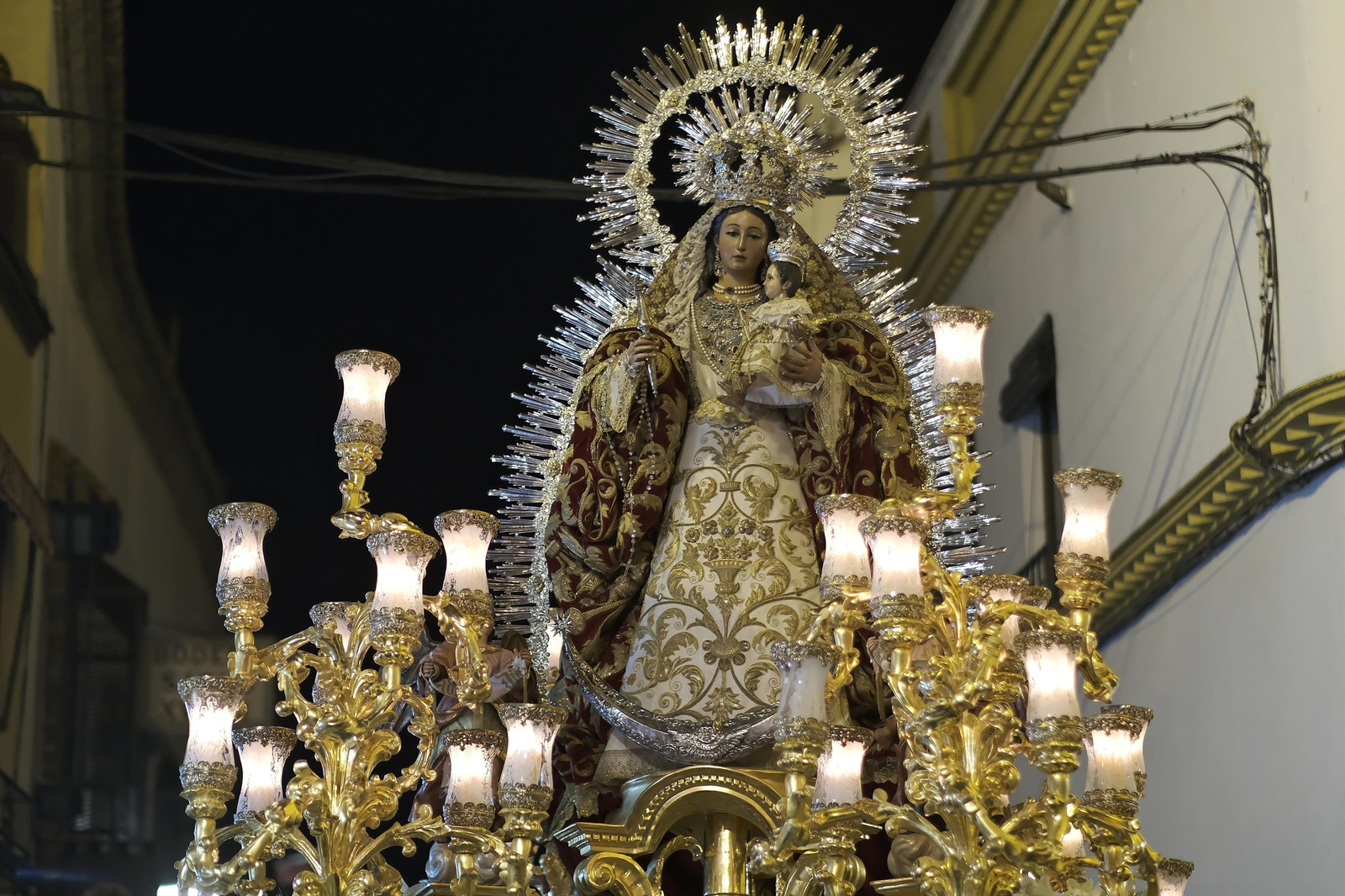 Las imágenes de la procesión de Madre de Dios del Rosario