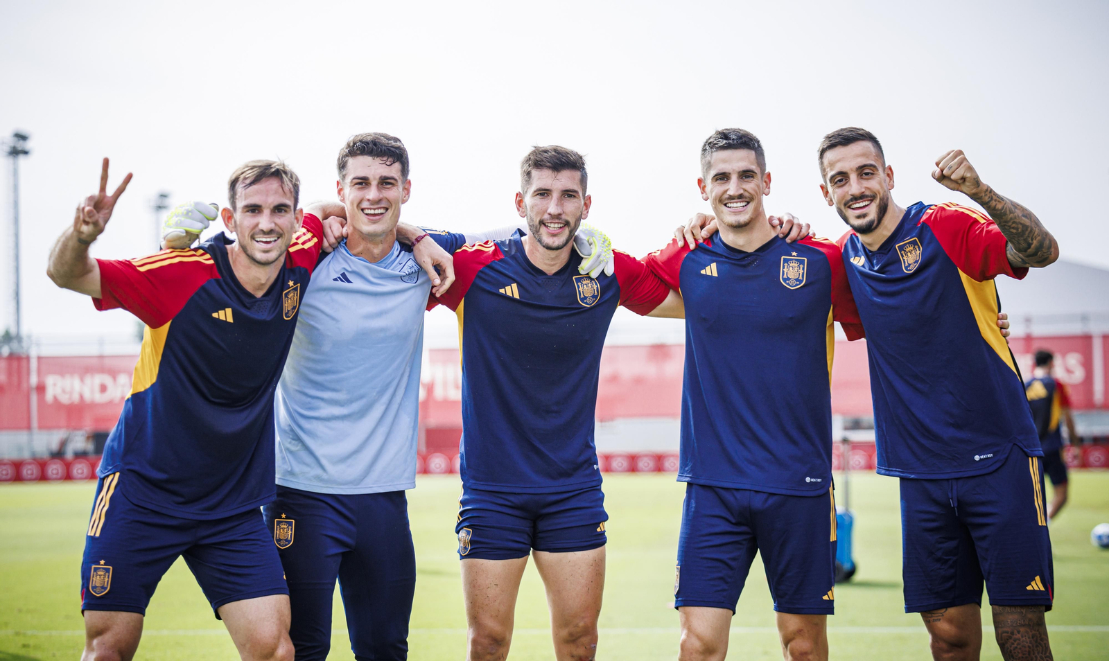 El entrenamiento de la selección en el estadio Jesús Navas