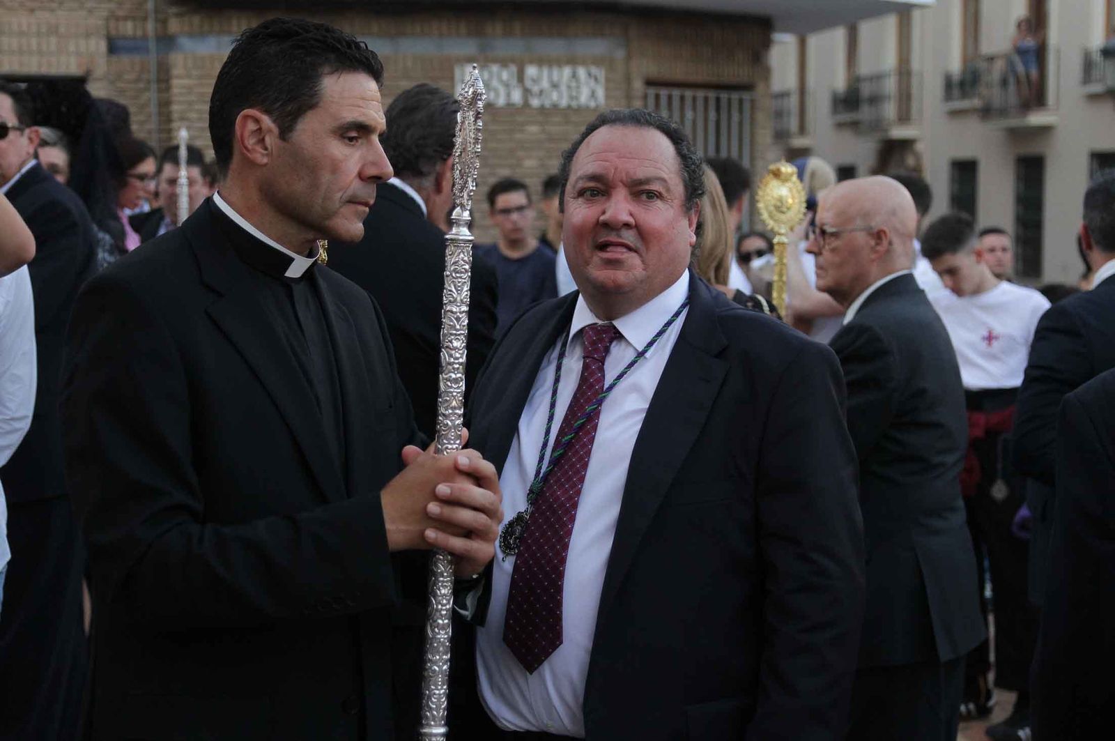 Imágenes del Señor de Pasión en la procesión del centenario de la hermandad