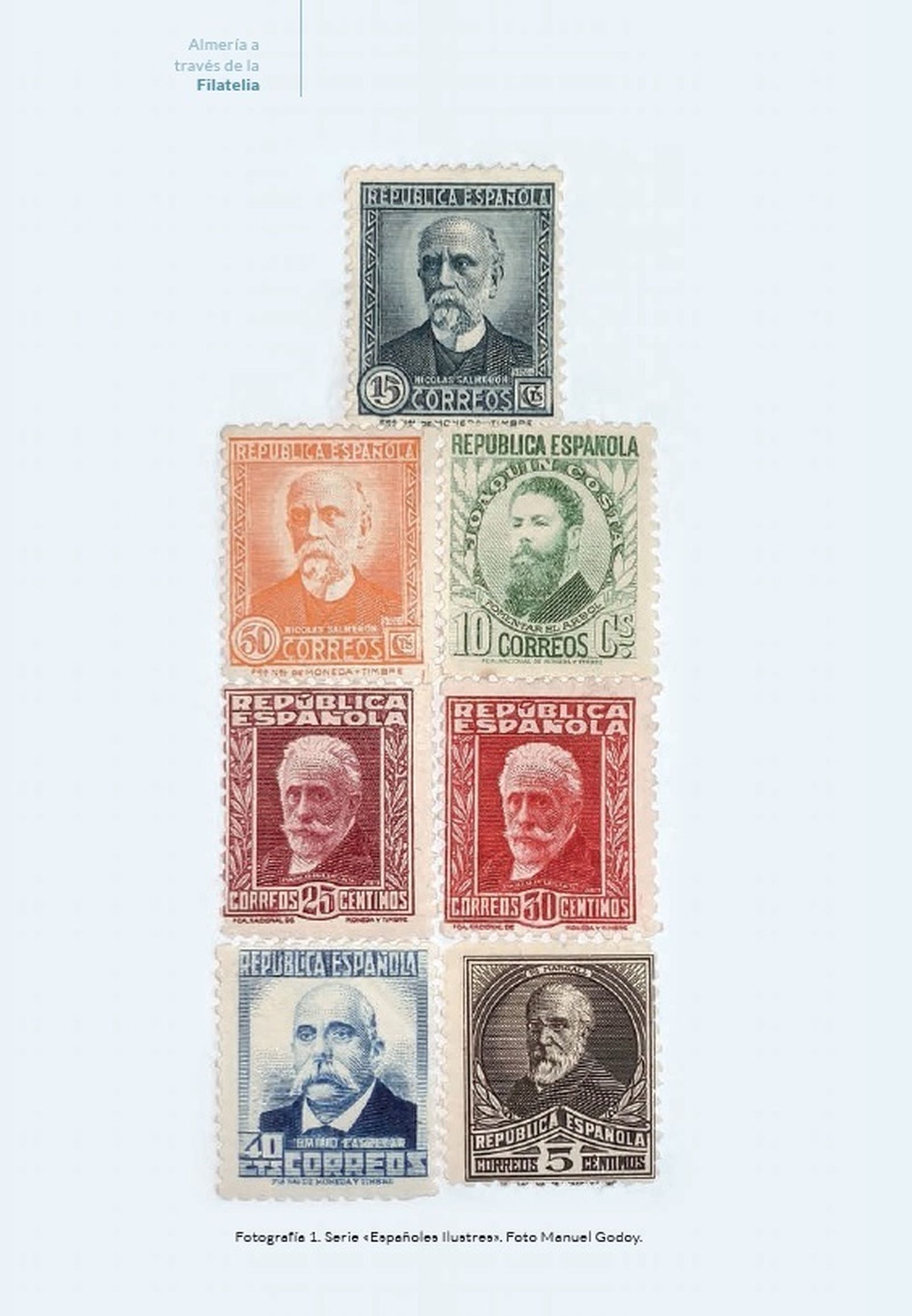 Nicolás Salmerón es el personaje almeriense con mayor proyección filatélica