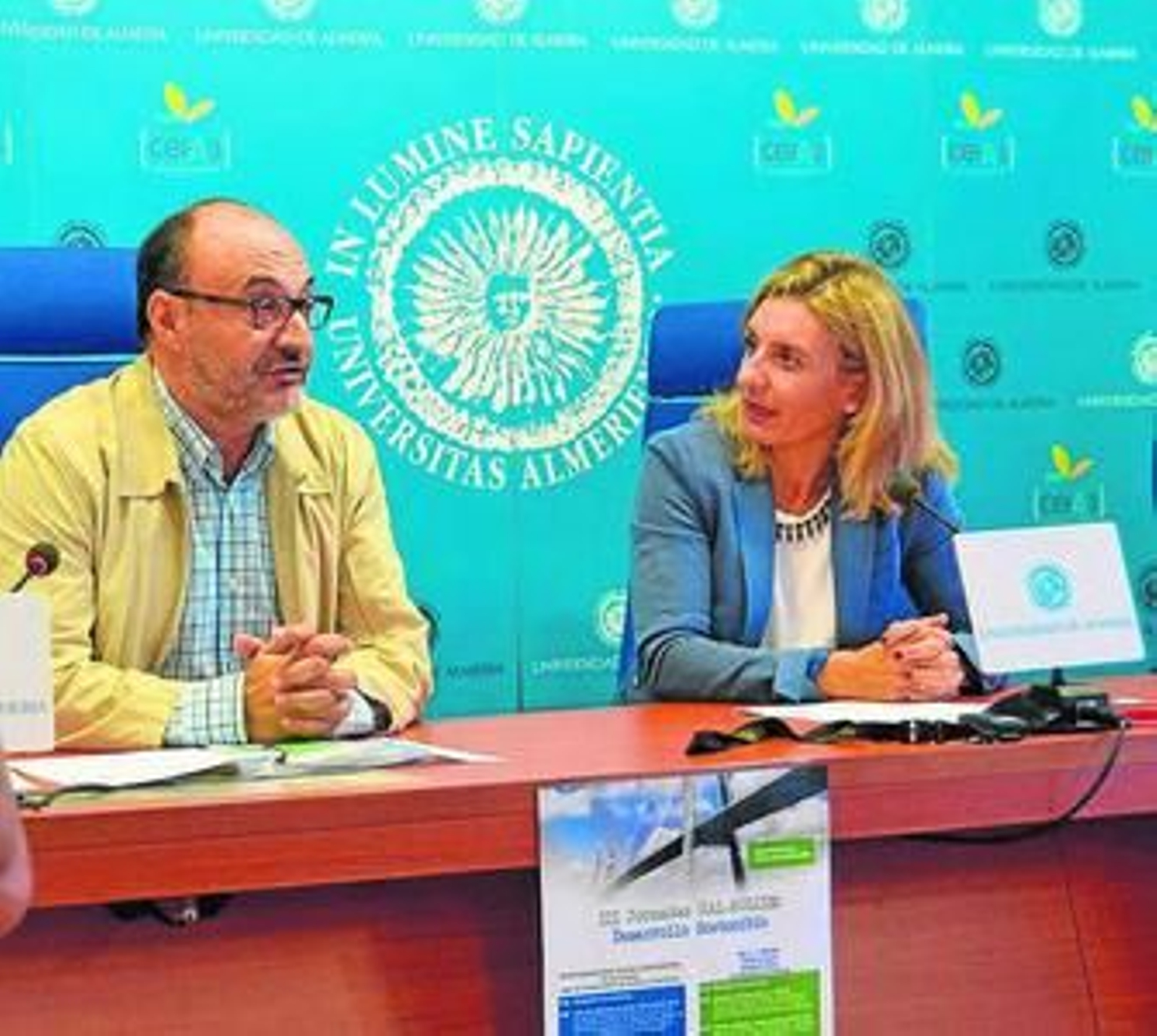 Joaquín Salinas de LafargeHolcim y Maribel Ramírez de la UAL.