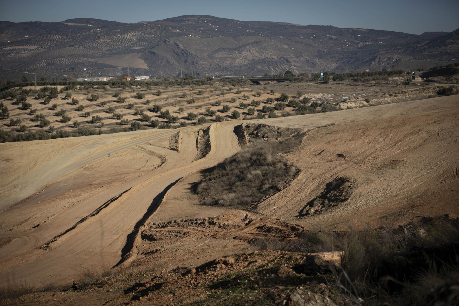 Así están las obras del tramo de Riofrío de la Variante de Loja después de nueve meses en obras