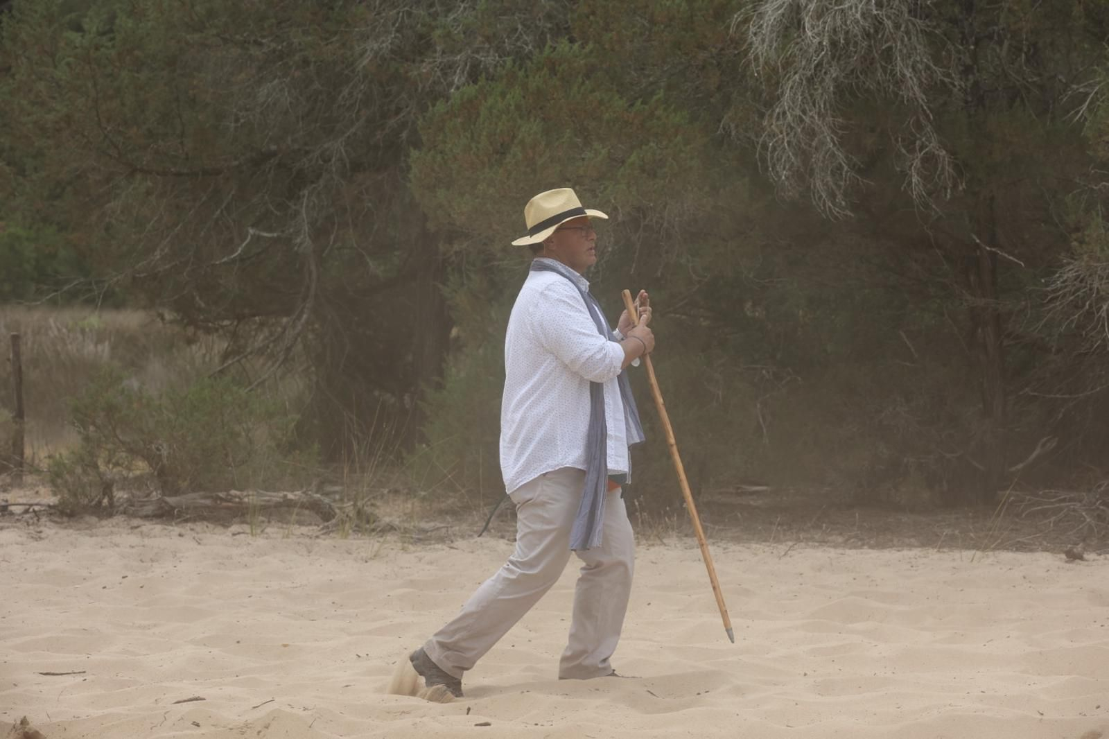 Imágenes de la Hermandad del Rocío de Jerez el jueves por el Coto