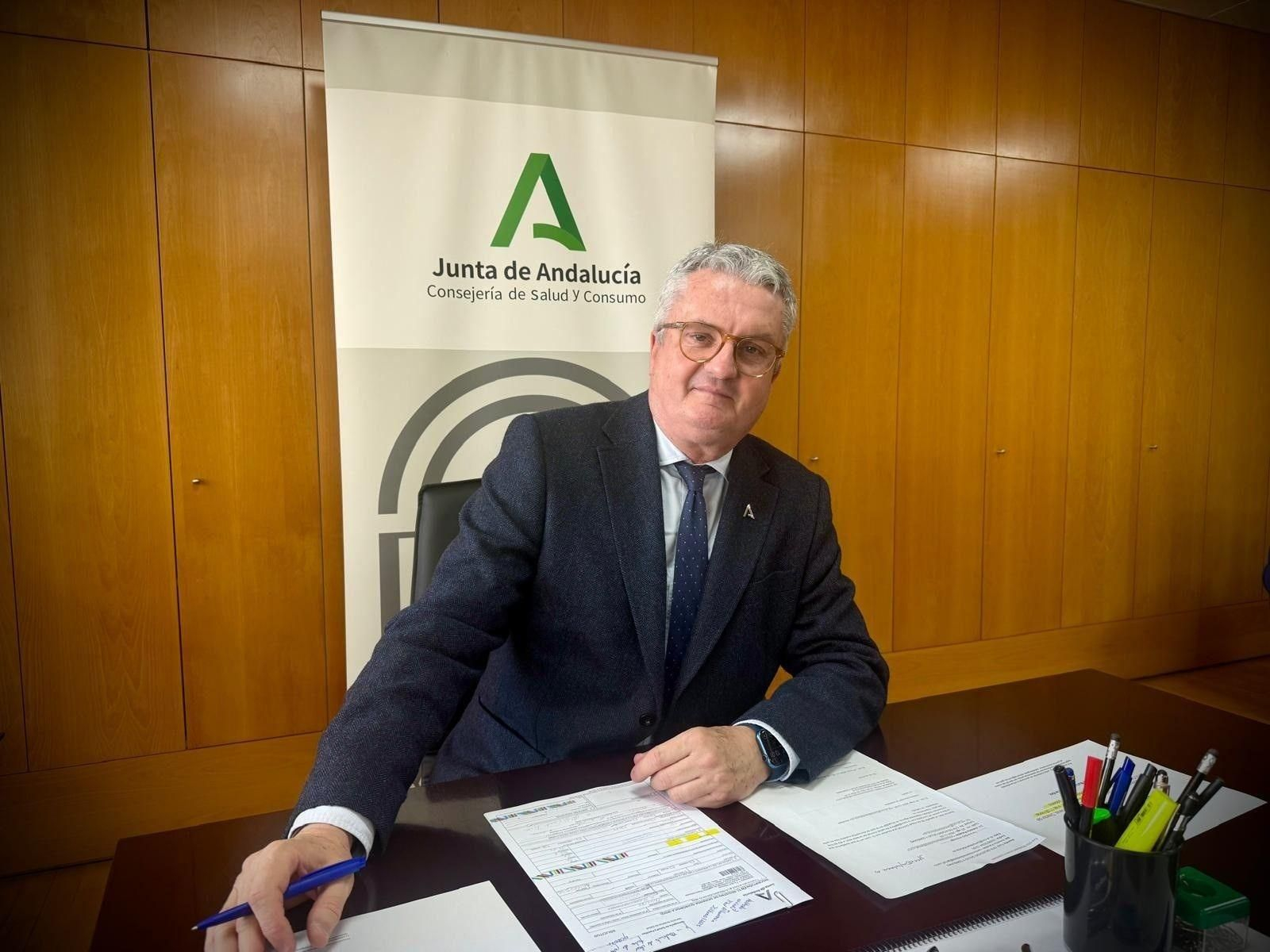 Juan de la Cruz Belmonte, delegado territorial de Salud de la Junta de Andalucía