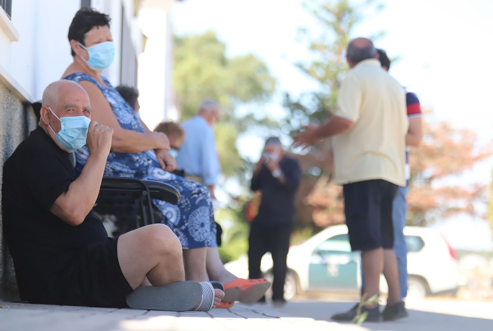 Las imágenes mas destacadas de los vecinos de la Zarza-Perrunal realojados por el incendio de Almonaster la Real
