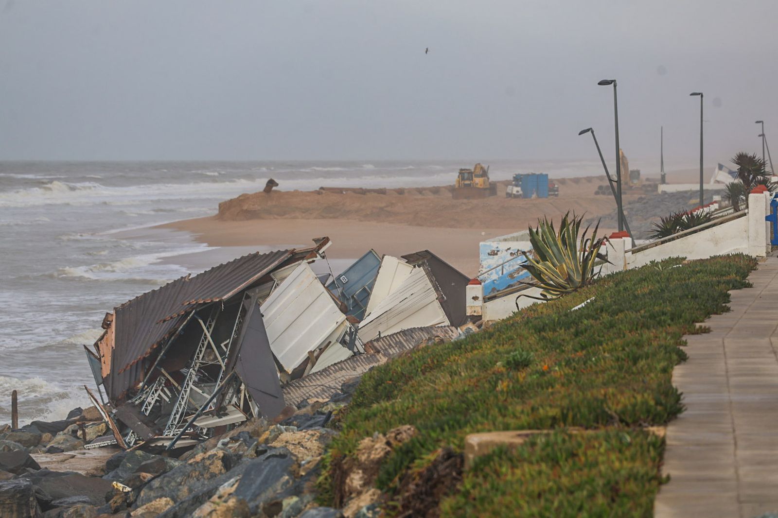 Fotografías de las zonas más perjudicadas de Matalascañas tras los últimos temporales