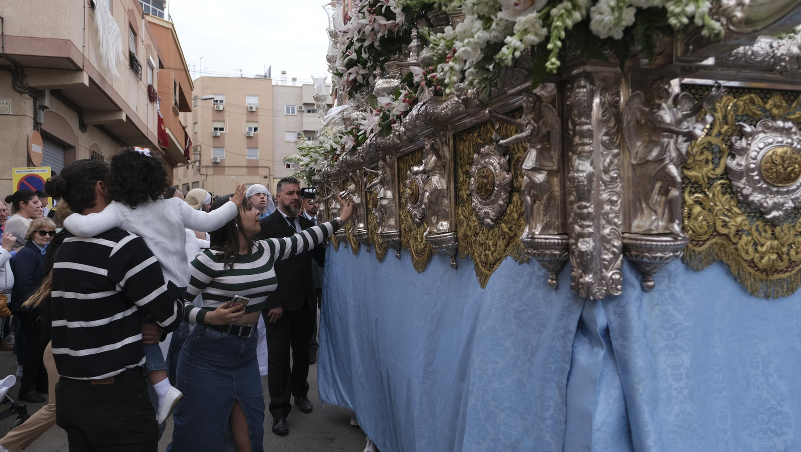 La procesión de Los Ángeles en Almería, en imágenes