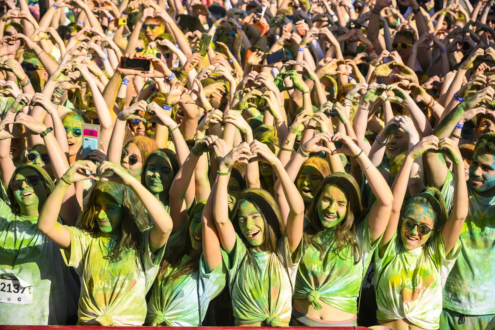 Todos los corredores, pintados.