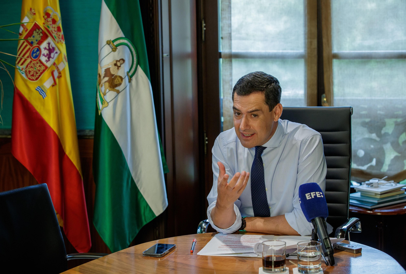 El presidente de la Junta de Andalucía, Juanma Moreno.