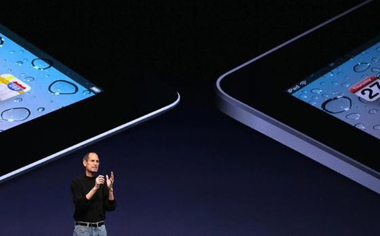 Steve Jobs presenta el iPad 2, la nueva versión del 'tablet' de Apple.

Foto: AFP Photo