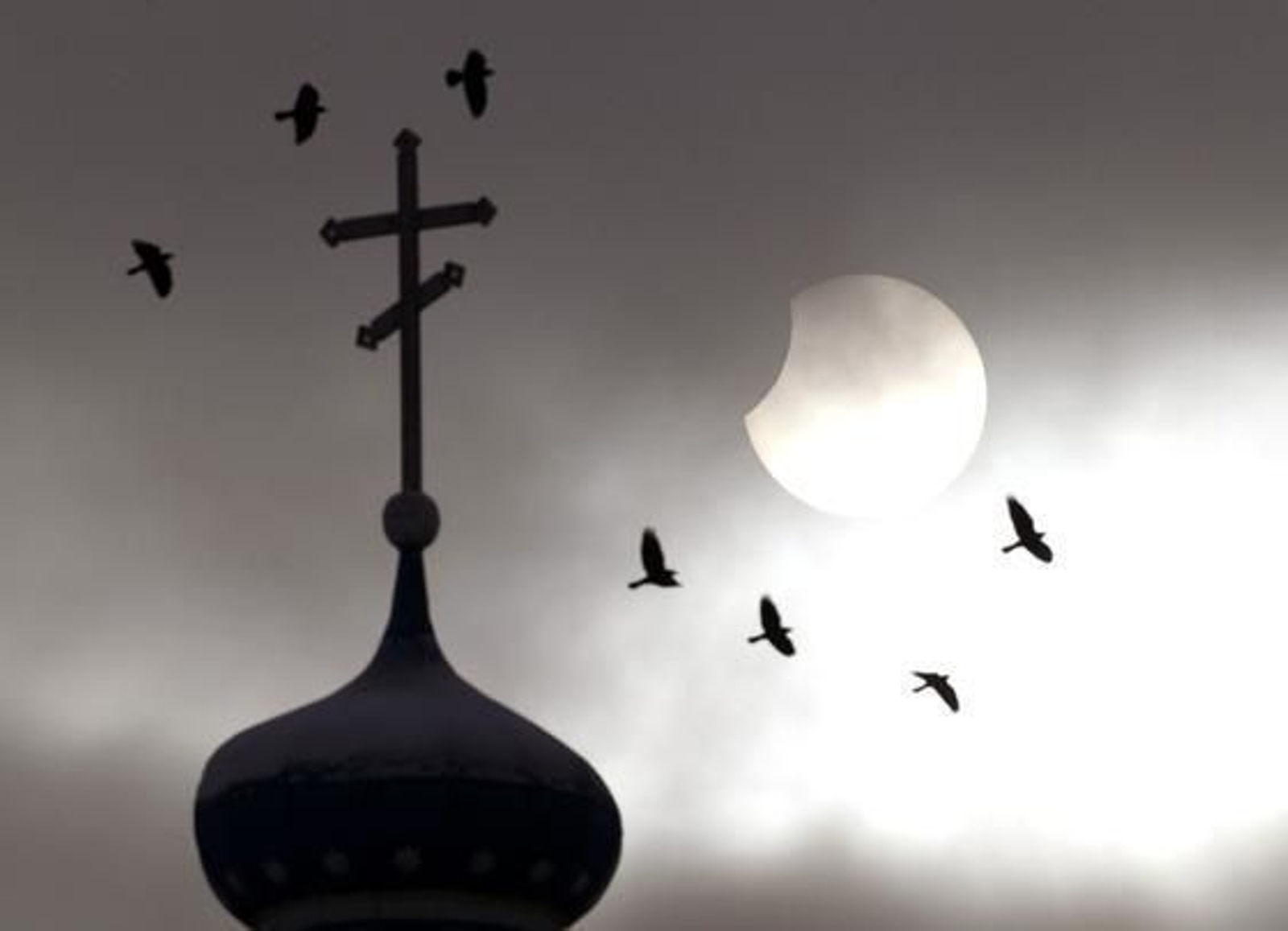 El primer eclipse del año.  Foto: AFP/Reuters