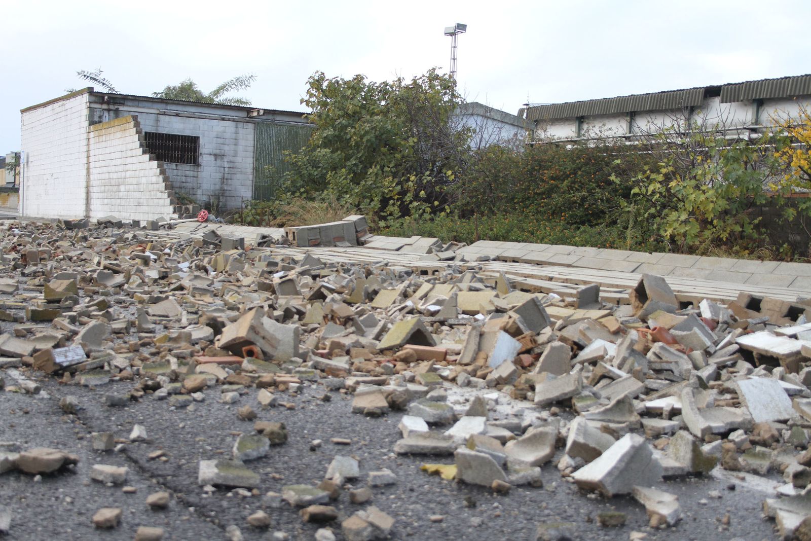 Consecuencias del temporal de lluvia y viento a su paso por la capital